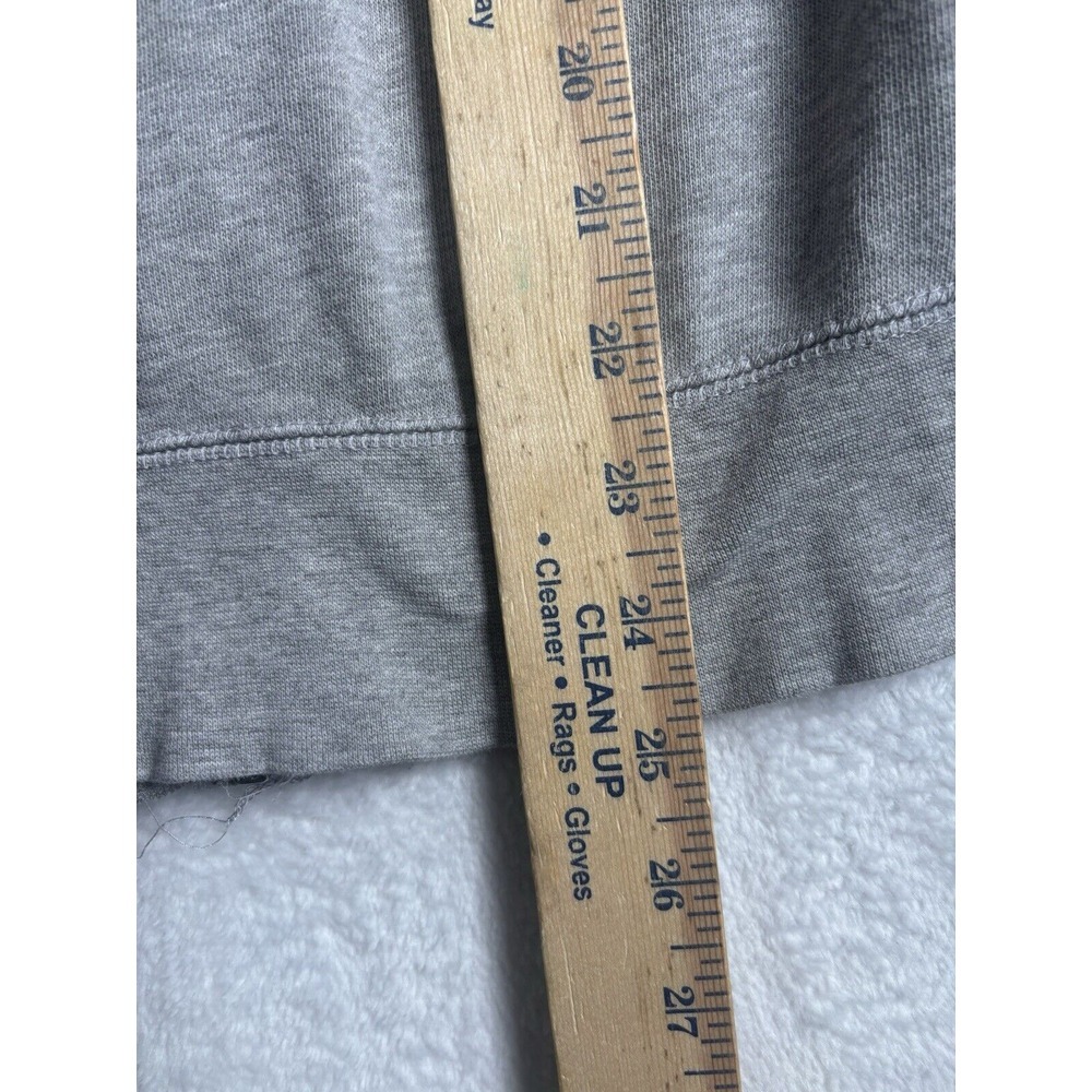 Y2K‎ ROXY Grey Full Zip Long Sleeve Fleece Hoodie Women's Medium Stain * - Picture 9 of 9